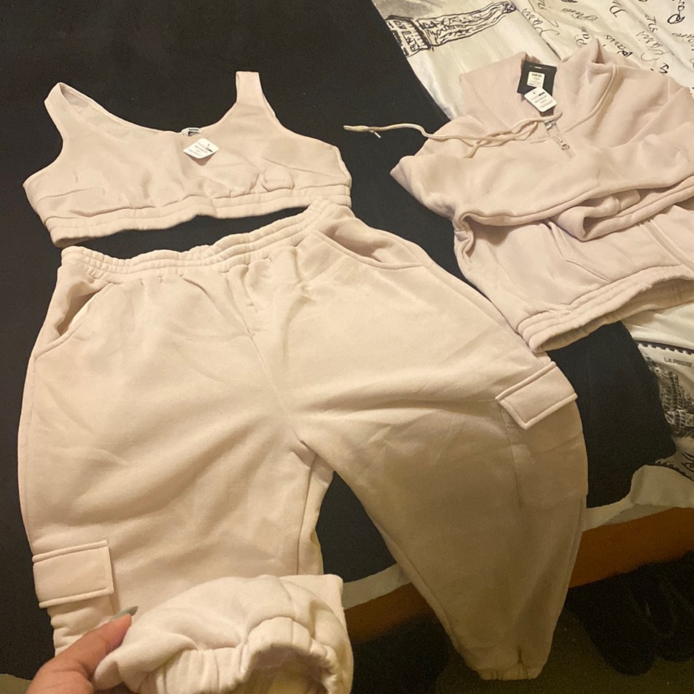 Beige jogger 3 of set. New with tags